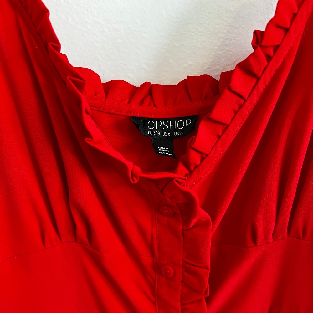 Topshop Red Dress